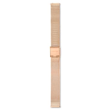 Bracelet de montre, Largeur : 13 mm (0,51 po), Métallique, Ton or rose, Finition or rose - Swarovski, 5674181