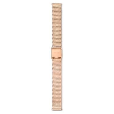 Correa de reloj, 13 mm (0,51") de ancho, Metálica, Tono oro rosa, Acabado tono oro rosa - Swarovski, 5674181