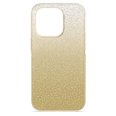 Pouzdro na chytrý telefon High, Barevný přechod, iPhone® 14 Pro, Zlatý odstín - Swarovski, 5674495