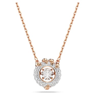 Dragon & Phoenix 鏈墜, 龍爪, 白色, 鍍玫瑰金色調 - Swarovski, 5675827