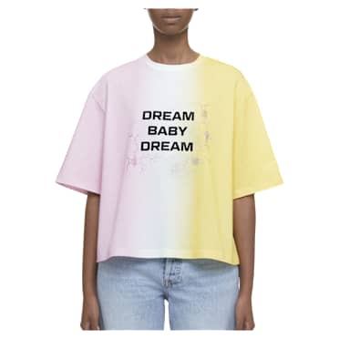 T-shirt Liberal Youth Ministry, Gradient, Różowy - Swarovski, 5677025