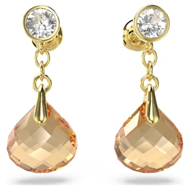 Tessa Drop-Ohrhänger, Goldfarben, Goldlegierungsschicht - Swarovski, 5677549
