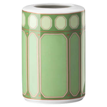 Vaza Signum, Porcelan, Majhna, zelena - Swarovski, 5679349