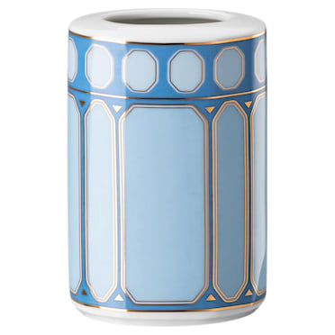 Signum vase, Porcelain, Small, Blue - Swarovski, 5679350