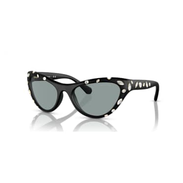 Sonnenbrille, Cat-eye-Form, SK6007, Schwarz - Swarovski, 5679529