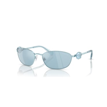 Sonnenbrille, Ovale Form, SK7010, Blau - Swarovski, 5679530