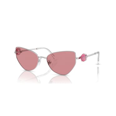 Sunglasses, Cat-Eye shape, SK7003EL, Pink - Swarovski, 5679531