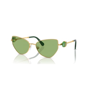 Sunglasses, Cat-eye shape, SK7003EL, Green - Swarovski, 5679537