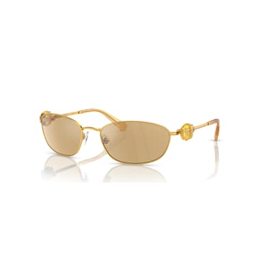 Lunettes de soleil, Forme ovale, SK7010, Jaunes - Swarovski, 5679540