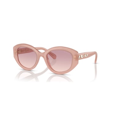 Sunglasses, Cat-Eye shape, SK6005, Pink - Swarovski, 5679541