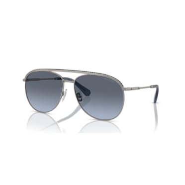 Sunglasses, Pilot shape, SK7005EL, Blue - Swarovski, 5679547