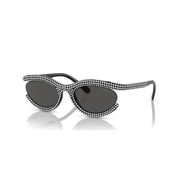 แว่นกันแดด, ทรงรี, SK6006, ดำ - Swarovski, 5679553