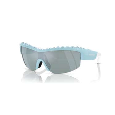 Sunglasses, Mask shape, SK1126 EL, Blue - Swarovski, 5679899