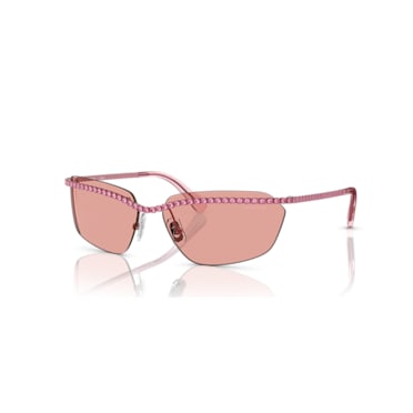 Sunglasses, Rectangular shape, SK7001, Pink - Swarovski, 5679902