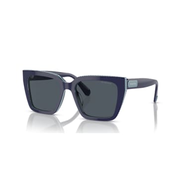 แว่นกันแดด, ทรงเหลี่ยม, SK6013, ฟ้า - Swarovski, 5679903