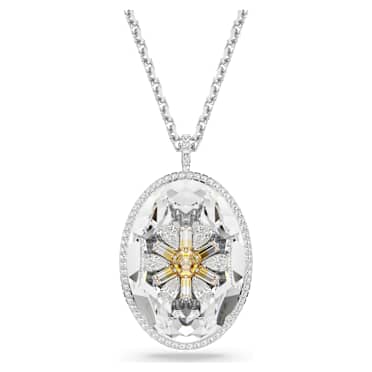 Přívěsek Idyllia, Květina, Žlutá, Pokoveno rhodiem - Swarovski, 5679917