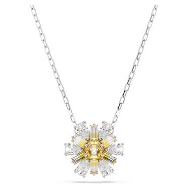 Idyllia hanger, Bloem, Geel, Rodium toplaag - Swarovski, 5679939
