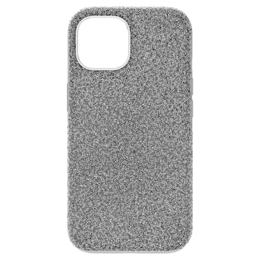 Husă pentru smartphone High, iPhone® 15, Nuanță argintie - Swarovski, 5680863
