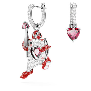 Yazilind Orecchini Pendenti Asimmetrici Con Zirconia Cubica Geometrica - Lega, 1,8 X 6,4 Cm