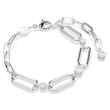 Constella bracelet, White, Rhodium plated - Swarovski, 5683353