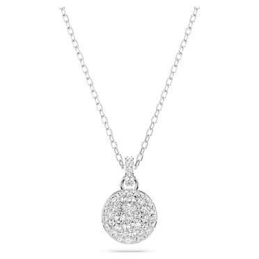 Sublima Kolye, Beyaz, Rodyum kaplama - Swarovski, 5683446