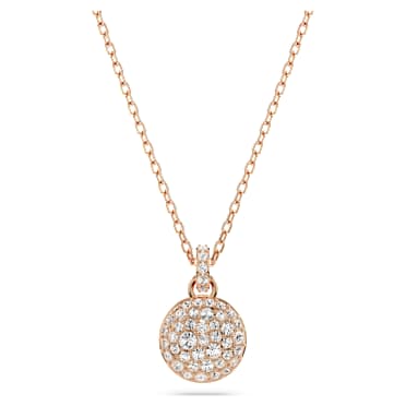 Pandantiv Sublima, Alb, Finisaj din aur roz de 18k - Swarovski, 5683450