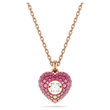 Hyperbola 鏈墜, 心形, 粉紅色, 鍍玫瑰金色調 - Swarovski, 5683580