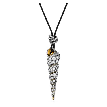 Idyllia Anhänger, Rundschliff, Muschel, Weiß, Metallmix - Swarovski, 5684083
