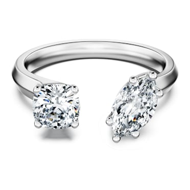 Galaxy open ring, Laboratory grown diamonds 1 ct tw, 14K white gold - Swarovski, 5684713