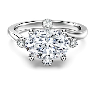 Galaxy ring, Laboratory grown diamonds 2.1 ct tw, 14K white gold - Swarovski, 5684730