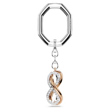 Anahtarlık, Infinity, Beyaz, Karışık metal yüzey - Swarovski, 5687996