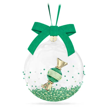Holiday Cheers Dulcis Ball Ornament, Green - Swarovski, 5688312