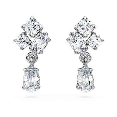 Orecchini pendenti Galaxy, Diamanti creati in laboratorio 0,75 ct tw, Forme miste, Oro bianco 18 K - Swarovski, 5688874