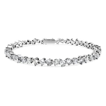 Braccialetto Galaxy Tennis, Diamanti creati in laboratorio 5 ct tw, Taglio misto, Oro bianco 18 K - Swarovski, 5689269