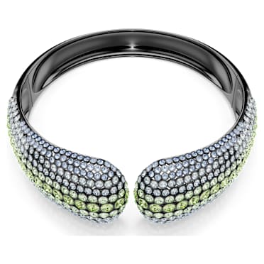 Sublima choker, Round cut, Multicoloured, Ruthenium plated - Swarovski, 5689599