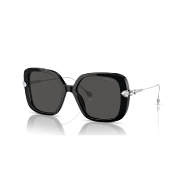 Occhiali da sole, Oversize, Forma quadrata, SK6011, Neri - Swarovski, 5689797