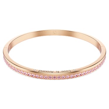 Connexus กำไล, เจียระไนทรงกลม, `Love is around`, ชมพู, เคลือบโทนสีโรสโกลด์ - Swarovski, 5690021