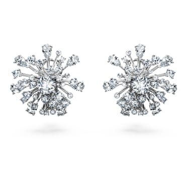 Orecchini a lobo Galaxy, Diamanti creati in laboratorio 5,5 ct tw, Forme miste, Oro bianco 18 K - Swarovski, 5690409
