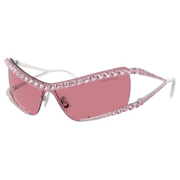 Okulary przeciwsłoneczne, Maska, Różowe - Swarovski, 5691649