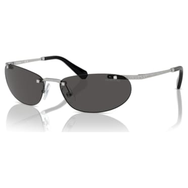 Sunglasses, Oval shape, Black - Swarovski, 5691652