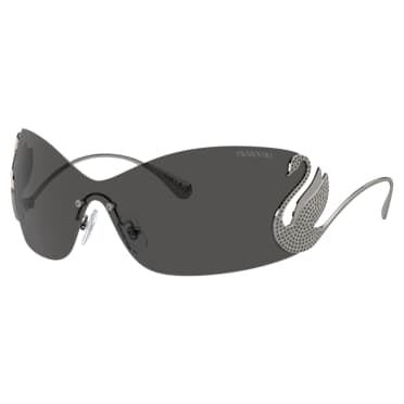 แว่นกันแดด, หน้ากาก, หงส์, SK7020, เทา - Swarovski, 5691705