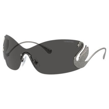 Sunglasses, Mask, Swan, SK7020, Gray - Swarovski, 5691705