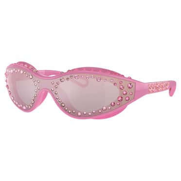 Sunglasses, Swimming shape, Pink - Swarovski, 5691734