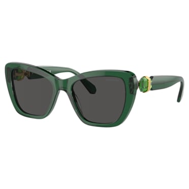 Sluneční brýle, Čtvercový tvar, SK6018, Zelená - Swarovski, 5691735