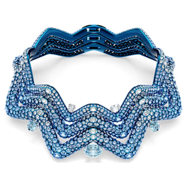 Gargantilla Sublima, Arte, Tallas mixtas, Azul, Acabado en azul - Swarovski, 5692094