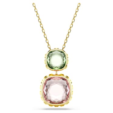 Chroma Anhänger, Kissenschliff, Mehrfarbig, Goldlegierungsschicht - Swarovski, 5692496