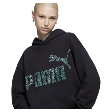 Sweatshirt com capuz PUMA, Preta - Swarovski, 5692582