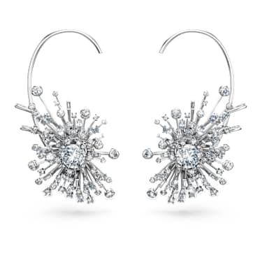 Galaxy fülbevalók, Laboratóriumi gyémántok 14,67 ct tw, Vegyes formák, 18K fehérarany - Swarovski, 5692690
