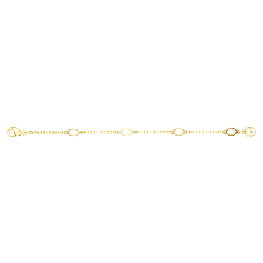Imber 延長鏈, 白色, 鍍金（金色飾面） - Swarovski, 5694243