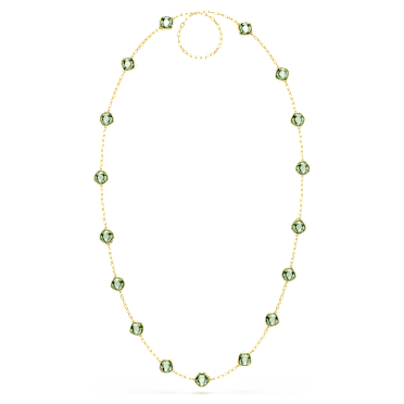 Chroma lange Halskette, Oktagon-Schliff, Mehrfarbig, 18K Goldbeschichtet - Swarovski, 5695863